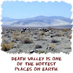 death valley is one of the hottest places on earth