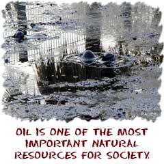 oil is one of the most important natural resources for our society